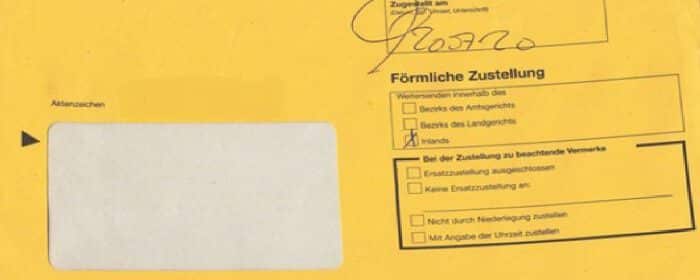 Ersatzzustellung durch Briefkasteneinwurf allein nicht wirksam